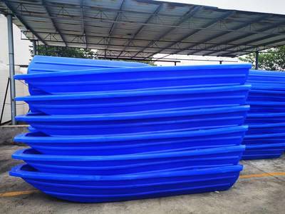 塑料船4米環保清潔船 活水倉塑膠漁船 牛筋釣魚船 休閑垂釣pe船